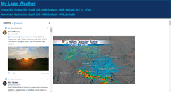 Desktop Screenshot of mylocalweather.net